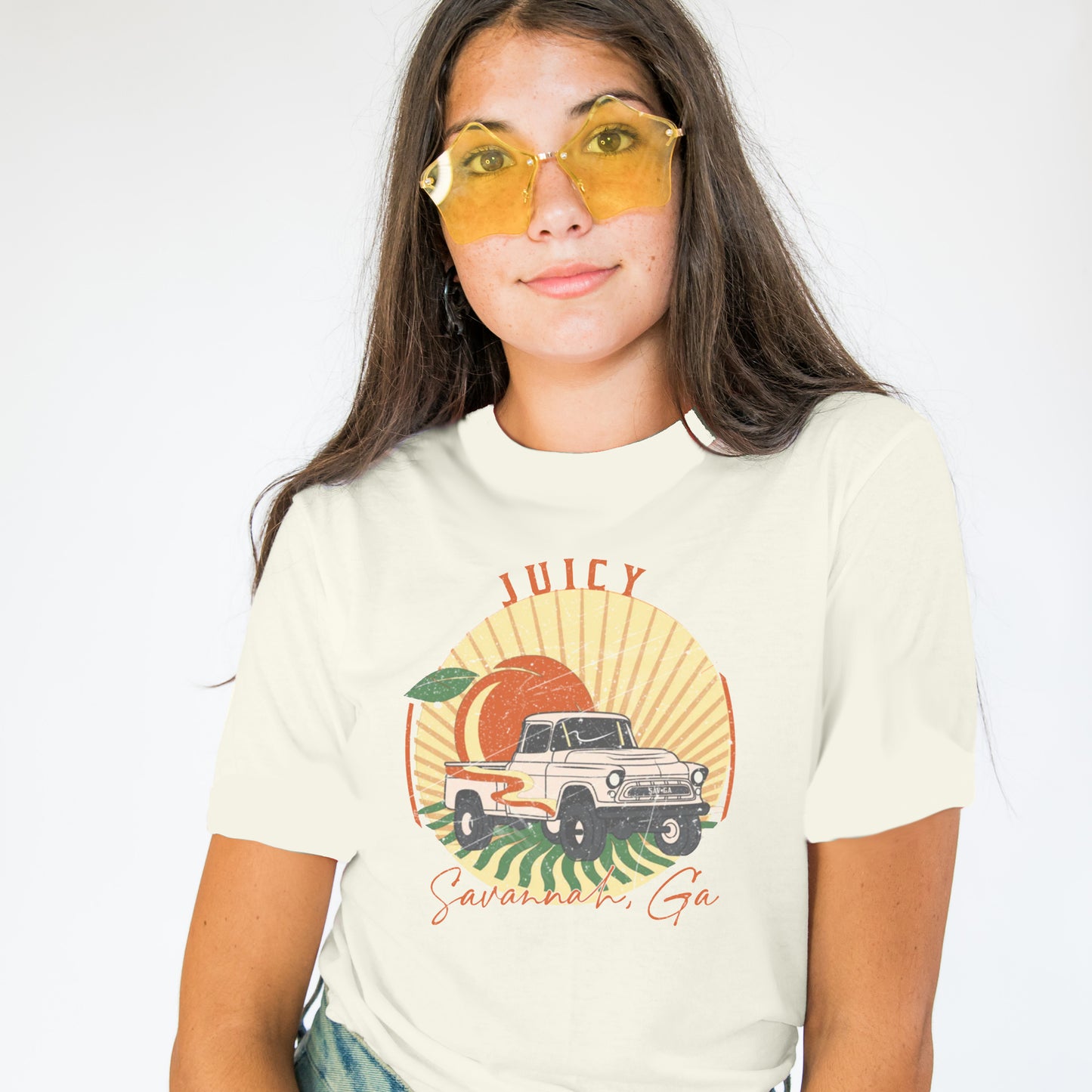 Peach Country Road