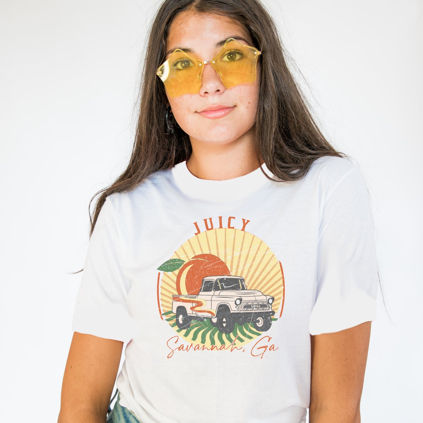 Peach Country Road